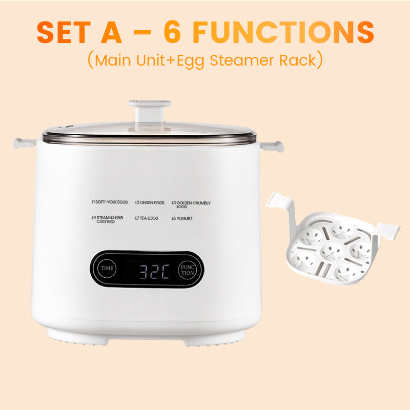 Mini set multifuncional para cocinar huevos con panel táctil inteligent