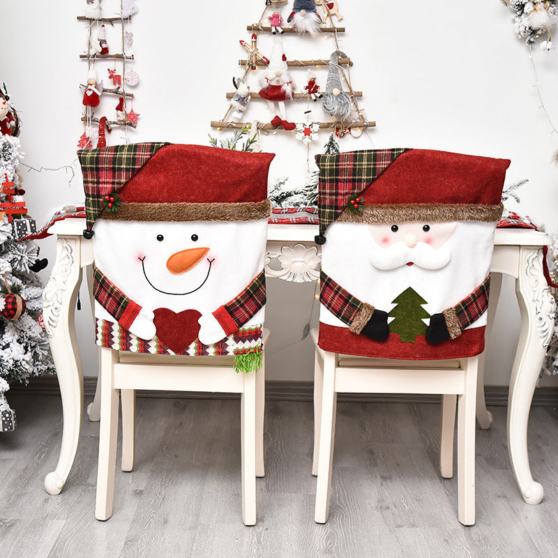 🎅Funda para silla con motivos navideños✨Haz de tu hogar el lugar más acogedor estas Navidades🎄