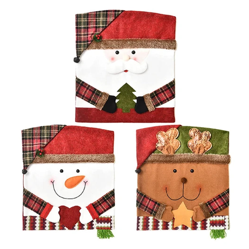 🎅Funda para silla con motivos navideños✨Haz de tu hogar el lugar más acogedor estas Navidades🎄
