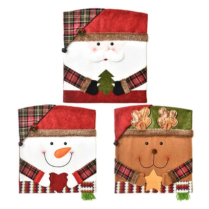 🎅Funda para silla con motivos navideños✨Haz de tu hogar el lugar más acogedor estas Navidades🎄