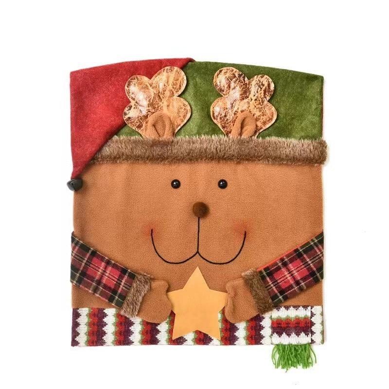 🎅Funda para silla con motivos navideños✨Haz de tu hogar el lugar más acogedor estas Navidades🎄