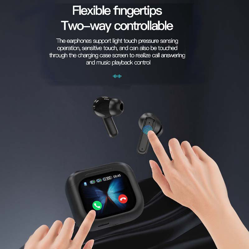 🎧 50% RABATT NU! ✨ Bluetooth Headset – Högkvalitativt Ljud, Tydlig Beröring & Bekväm Laddningsburk 📱✨