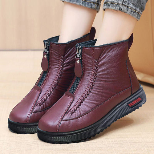 👢 Botas de Invierno con Cremallera para Mujer – Cálidas y Elegantes ✨