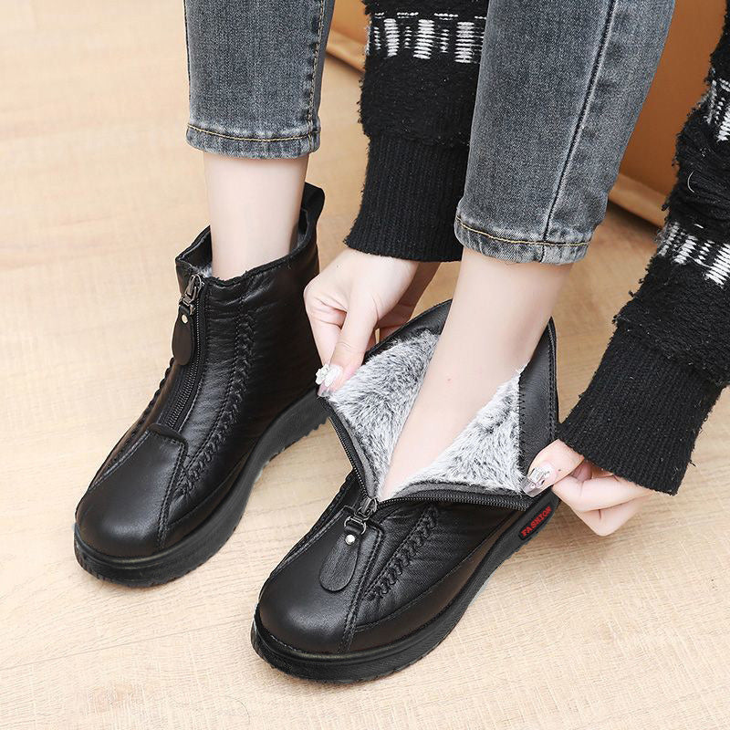 👢 Botas de Invierno con Cremallera para Mujer – Cálidas y Elegantes ✨