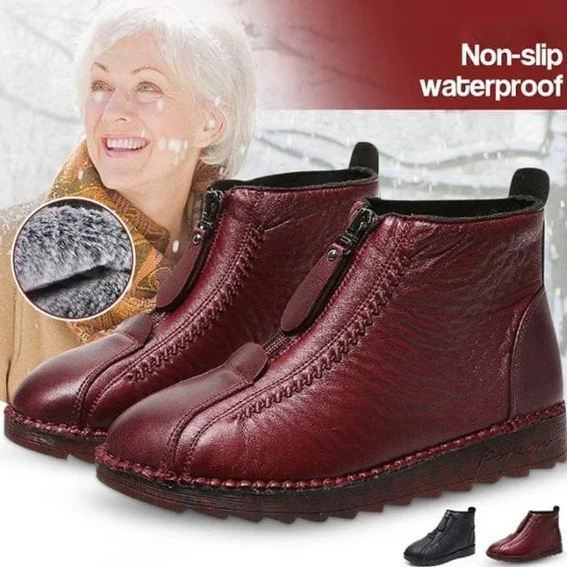 👢 Botas de Invierno con Cremallera para Mujer – Cálidas y Elegantes ✨