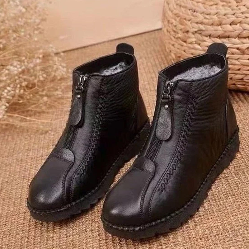 👢 Botas de Invierno con Cremallera para Mujer – Cálidas y Elegantes ✨