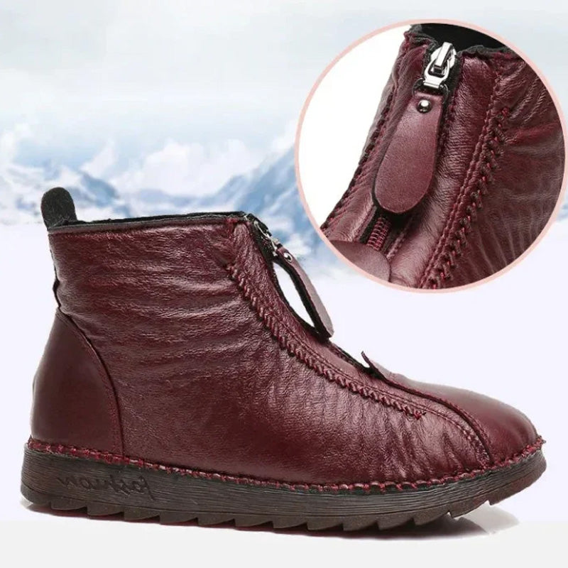 👢 Botas de Invierno con Cremallera para Mujer – Cálidas y Elegantes ✨