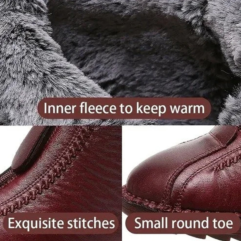 👢 Botas de Invierno con Cremallera para Mujer – Cálidas y Elegantes ✨