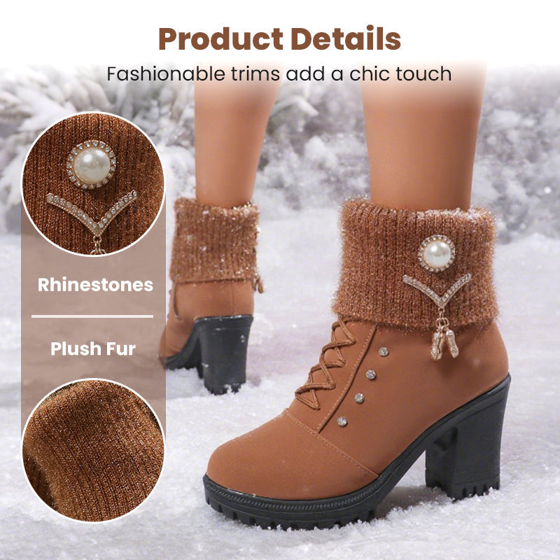 🚀Botas gruesas y cálidas con tacón grueso para mujer👢