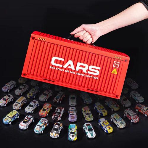 🎅 Promoción de Navidad🎁48 coches miniatura con retroceso y garaje incorporado