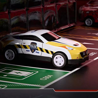 🎅 Promoción de Navidad🎁48 coches miniatura con retroceso y garaje incorporado