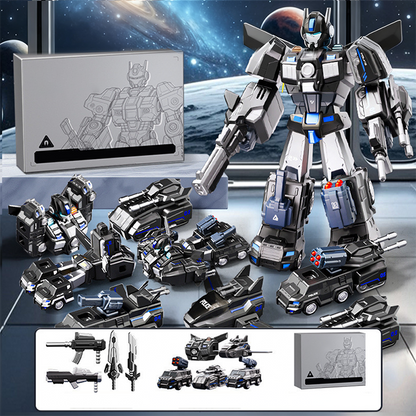 Juguete robot y coche magnético transformable 9 en 1