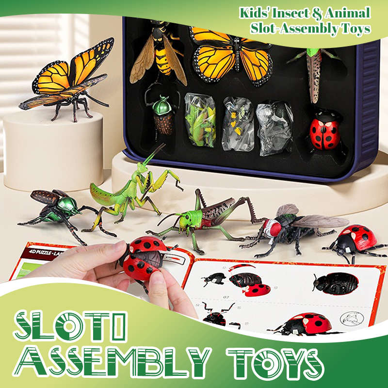 🐞Juguetes infantiles para ensamblar con insectos y animales
