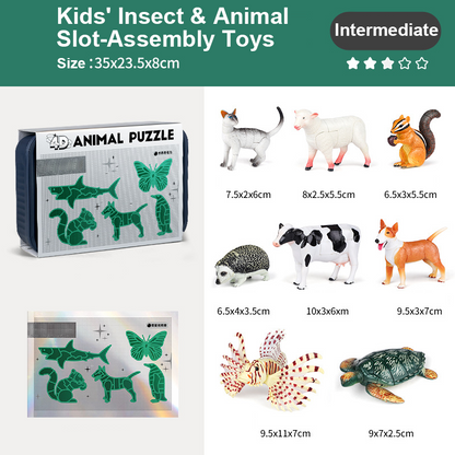 🐞Juguetes infantiles para ensamblar con insectos y animales