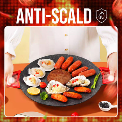 Bandeja eléctrica antiadherente para hornear sin humo