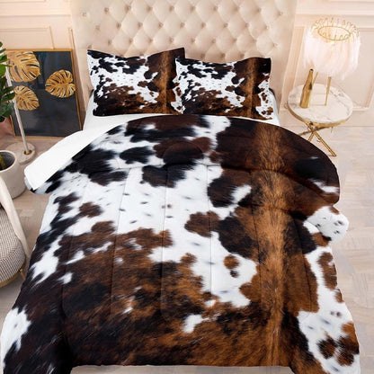 Set de fundas para edredón con estampado de vaca