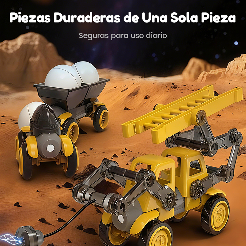 🎄 Set de Construcción Magnético de Vehículos – El Regalo Navideño Ideal para Pequeños Constructores 🚜