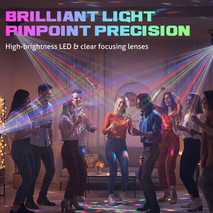 💡✨ Luz Ambiental LED con Efecto Multihaz – ¡Colores Cambiantes Dinámicos, Mando a Distancia e Instalación Sencilla! Perfecta para Hogar y Fiestas 🎉📦