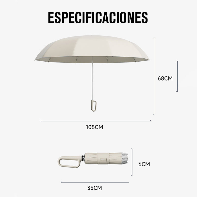 Paraguas con hebilla de anillo y tira reflectante🔥COMPRA 2 Y ENVÍO GRATIS