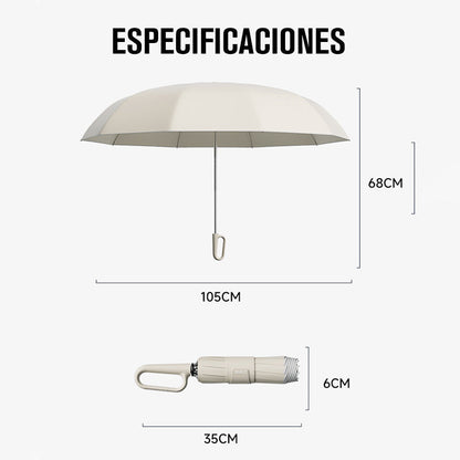 Paraguas con hebilla de anillo y tira reflectante🔥COMPRA 2 Y ENVÍO GRATIS