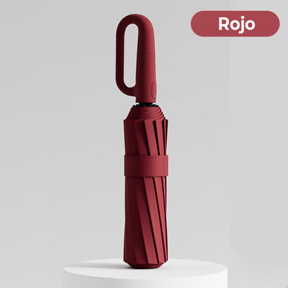 Paraguas con hebilla de anillo y tira reflectante🔥COMPRA 2 Y ENVÍO GRATIS