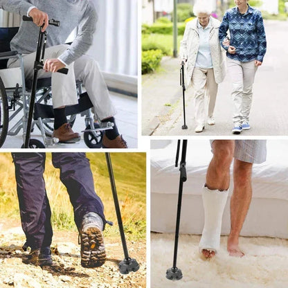 🔥💥Aleación de aluminio con luz LED, bastón plegable antideslizante💥👵