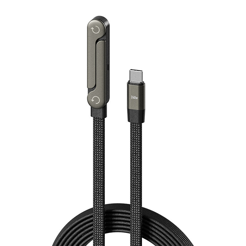 Cable de Carga Rápida 240W con Soporte Ajustable para Celular