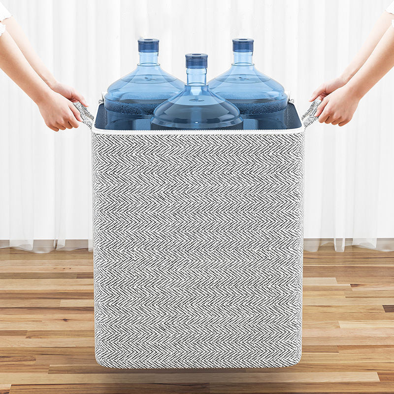 Caja Organizadora de Almacenamiento Extragrande con Tapa – Versátil para Ropa, Manta y Ropa de Cama