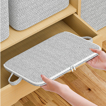 Caja Organizadora de Almacenamiento Extragrande con Tapa – Versátil para Ropa, Manta y Ropa de Cama