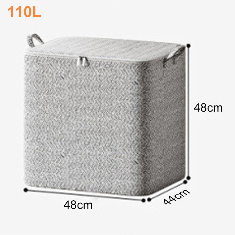 Caja Organizadora de Almacenamiento Extragrande con Tapa – Versátil para Ropa, Manta y Ropa de Cama
