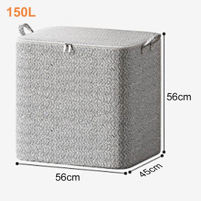 Caja Organizadora de Almacenamiento Extragrande con Tapa – Versátil para Ropa, Manta y Ropa de Cama