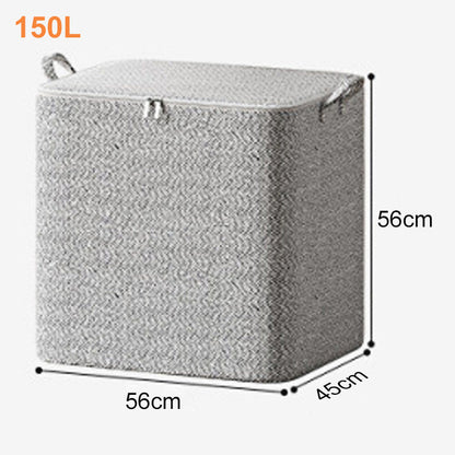 Caja Organizadora de Almacenamiento Extragrande con Tapa – Versátil para Ropa, Manta y Ropa de Cama