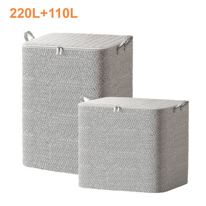 Caja Organizadora de Almacenamiento Extragrande con Tapa – Versátil para Ropa, Manta y Ropa de Cama