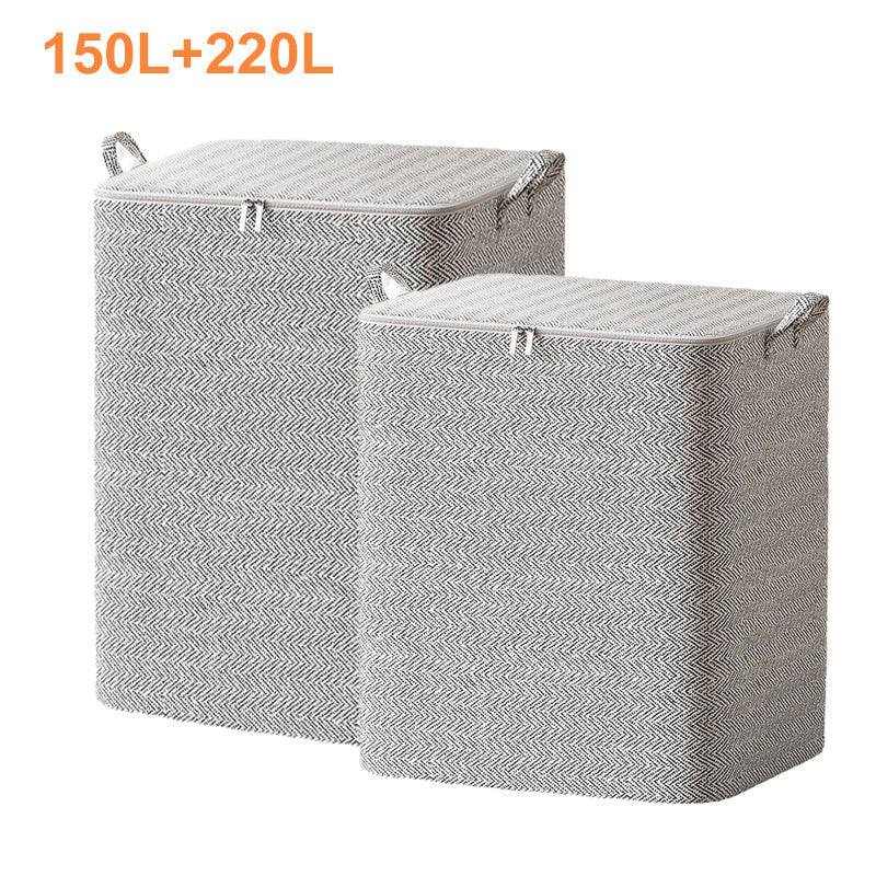 Caja Organizadora de Almacenamiento Extragrande con Tapa – Versátil para Ropa, Manta y Ropa de Cama