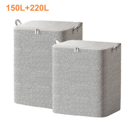 Caja Organizadora de Almacenamiento Extragrande con Tapa – Versátil para Ropa, Manta y Ropa de Cama