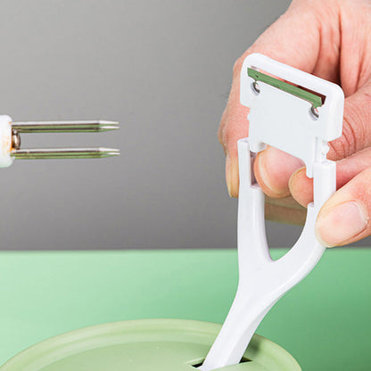 🍎🔥Pelador de Frutas Versátil con Manivela Manual ✨🔧