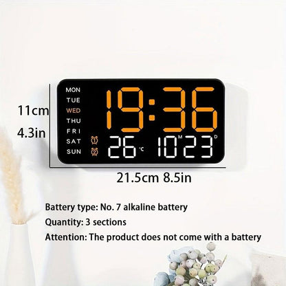 🕒Reloj de pared digital LED decorativo multifuncional, el reloj digital sin límites para el hogar moderno.