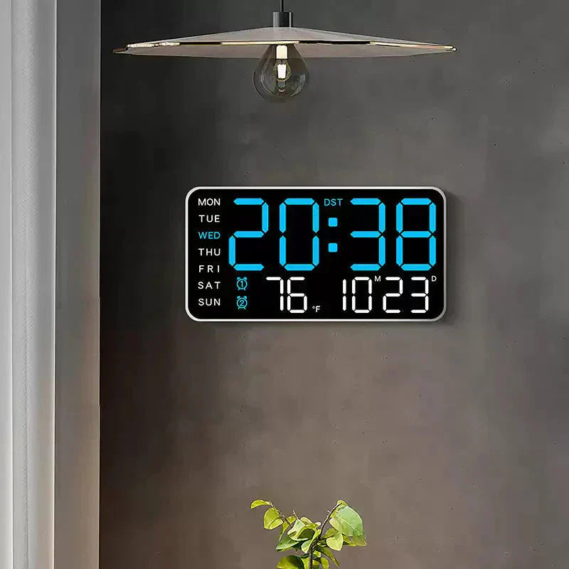 🕒Reloj de pared digital LED decorativo multifuncional, el reloj digital sin límites para el hogar moderno.