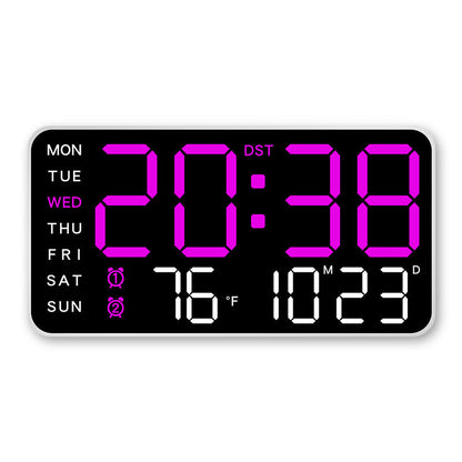 🕒Reloj de pared digital LED decorativo multifuncional, el reloj digital sin límites para el hogar moderno.