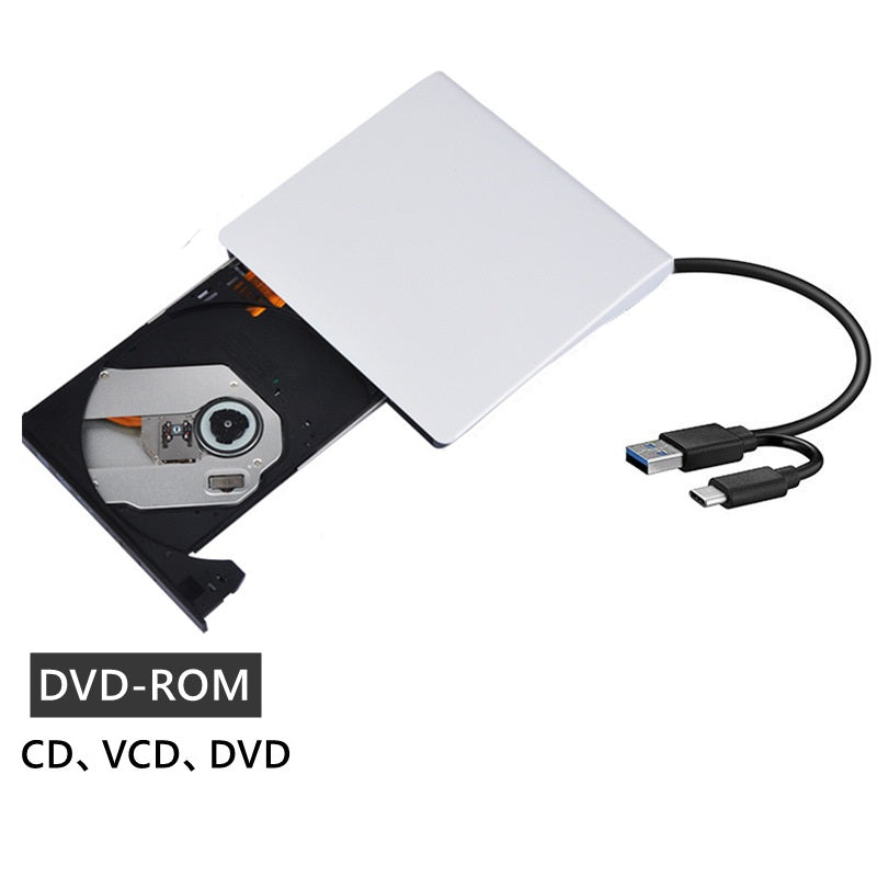 💿💻 Lector de CD/DVD Externo – Plug & Play, Portátil y Compatible con Mac/Windows