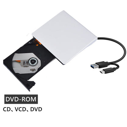 💿💻 Lector de CD/DVD Externo – Plug & Play, Portátil y Compatible con Mac/Windows