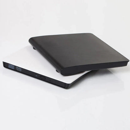 💿💻 Lector de CD/DVD Externo – Plug & Play, Portátil y Compatible con Mac/Windows