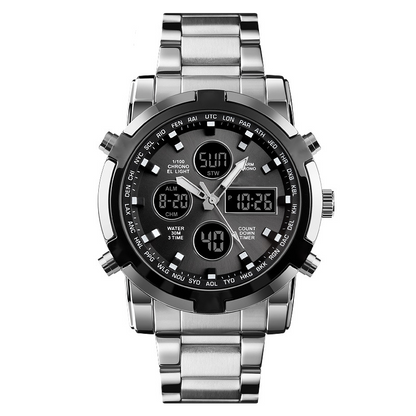 ⏱️ Reloj Militar 48mm con Doble Visualización – Resistente al Agua, Preciso y Estilo Aventurero 🏞️💪