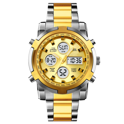 ⏱️ Reloj Militar 48mm con Doble Visualización – Resistente al Agua, Preciso y Estilo Aventurero 🏞️💪