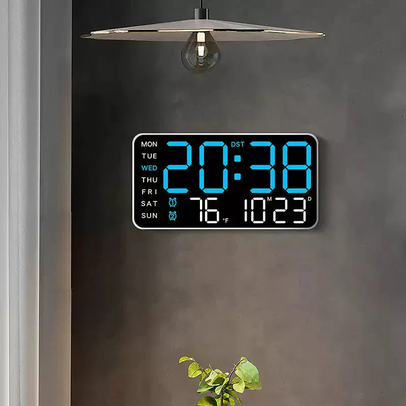 ⏰Reloj de pared digital LED decorativo multifuncional, el reloj digital sin límites para el hogar moderno.