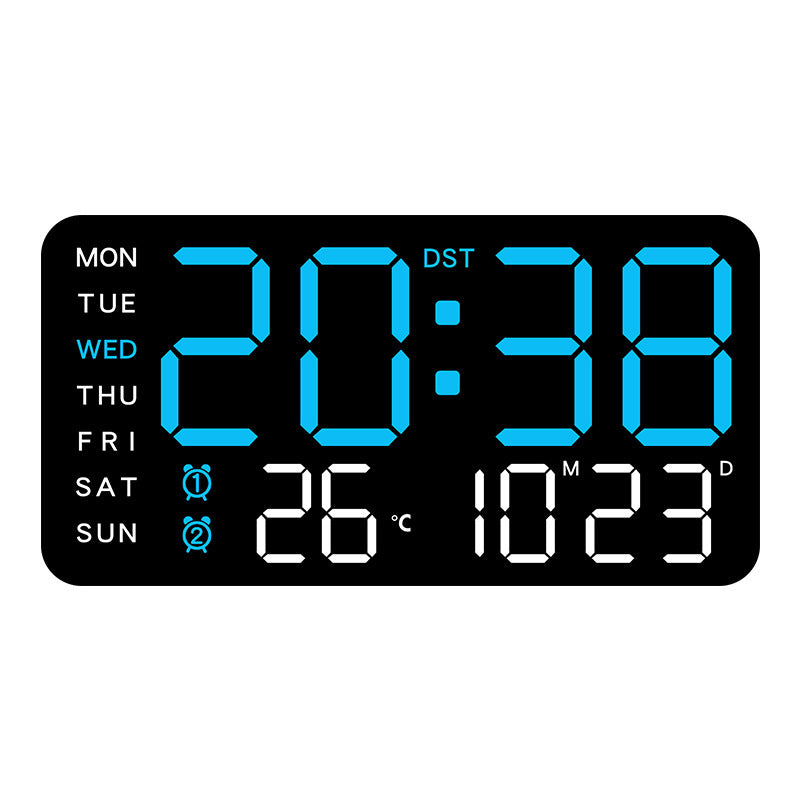 ⏰Reloj de pared digital LED decorativo multifuncional, el reloj digital sin límites para el hogar moderno.