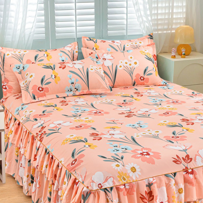 📢 Juego de 3 Piezas de Falda de Cama con Volantes 🛏️