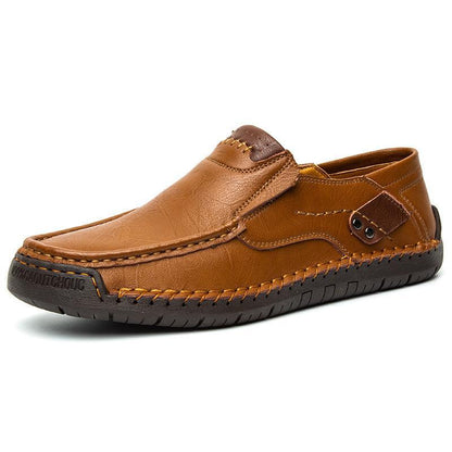 👞✨Zapatos de Cuero Clásicos para Hombre – Piel de Becerra Transpirable, Comodidad de Calce y Estilo Atemporal
