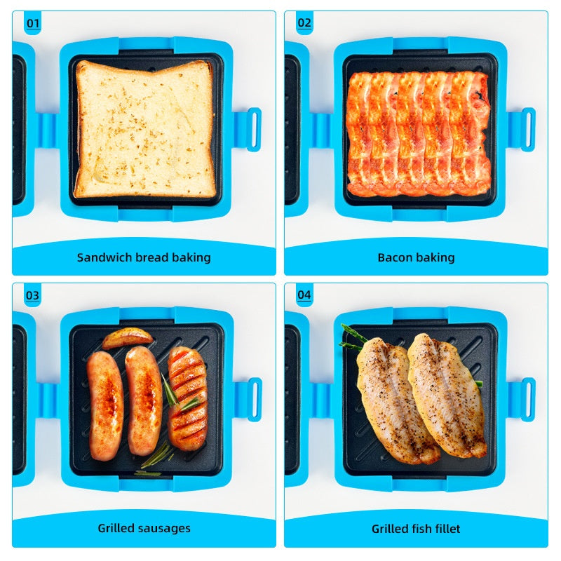 🔥Novedades 2026🔥Tostadora y sandwichera con microondas para cocinar rápidamente