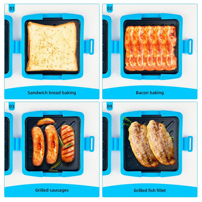 🔥Novedades 2026🔥Tostadora y sandwichera con microondas para cocinar rápidamente